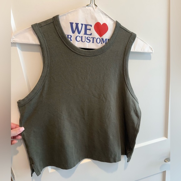 Classic-Fit Cotton-Blend Tank Top - lululemon army green - Picture 2 of 8